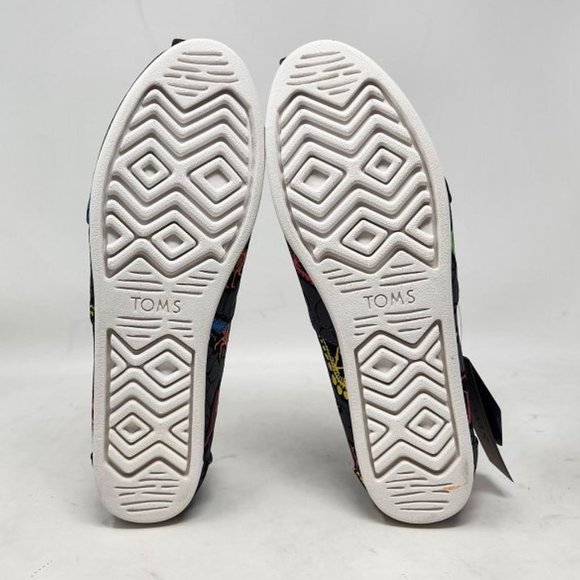 New women's dinosaurs Toms glow in the dark neon multi dino dig alpargata shoes - Picture 8 of 8